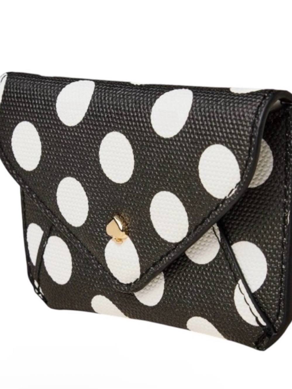 kate spade Black & White Polka Dot Card Holder - Picture 3 of 5